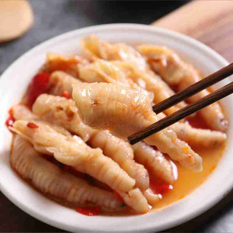 西子和平 酸辣脱骨鸡爪500克一包